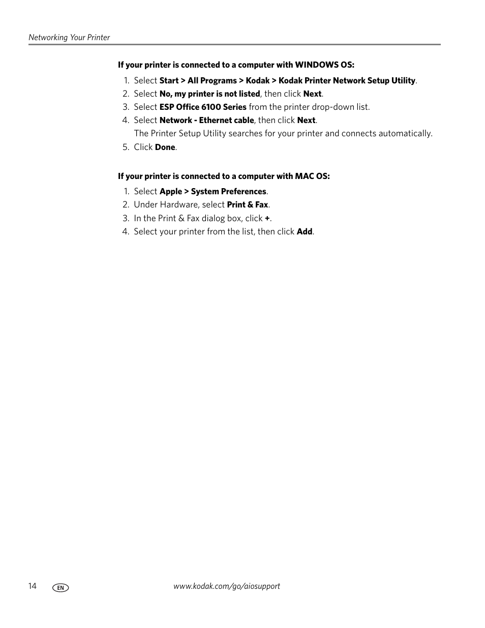 Kodak ESP Office 6150 User Manual | Page 20 / 94