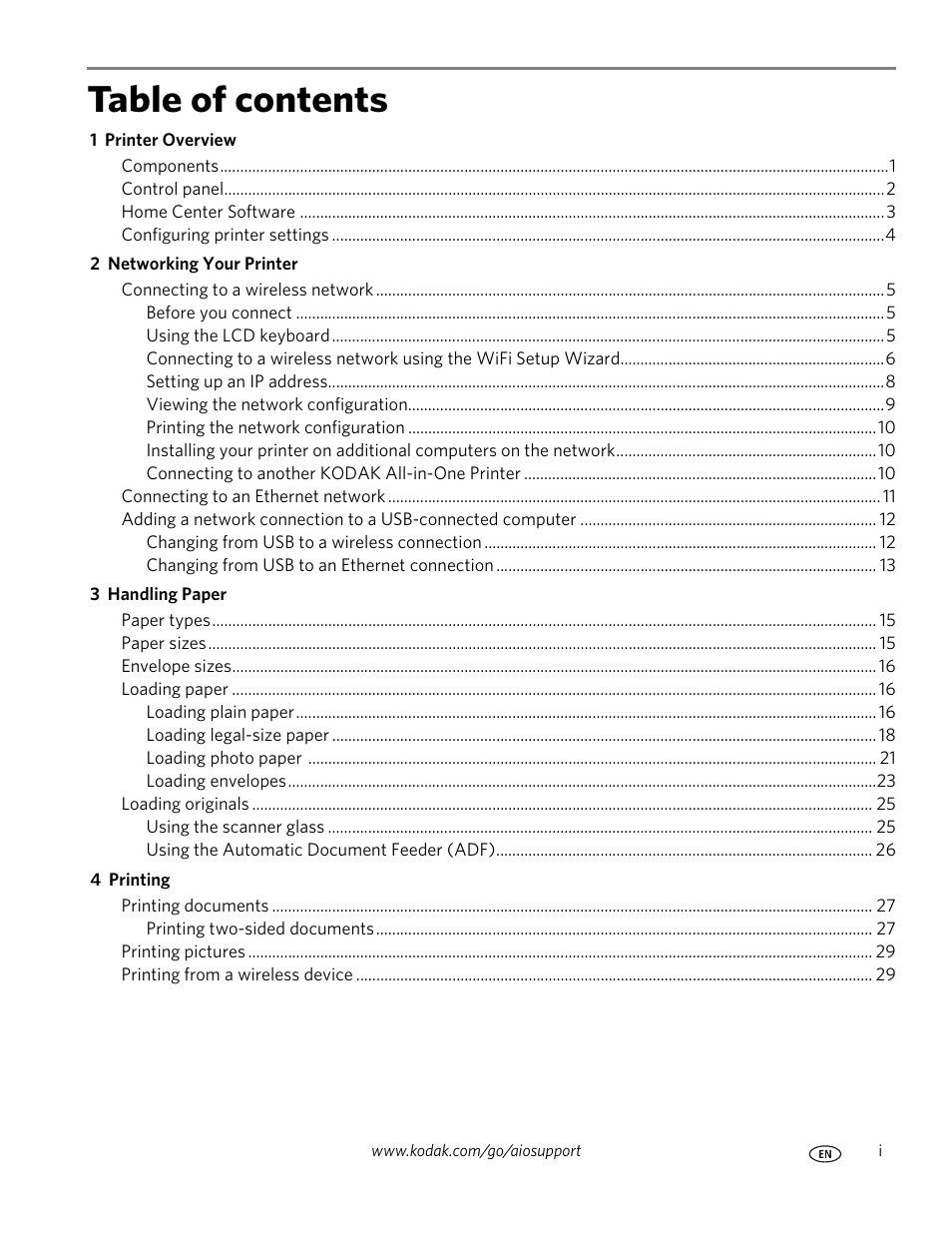 Kodak ESP Office 6150 User Manual | Page 3 / 94