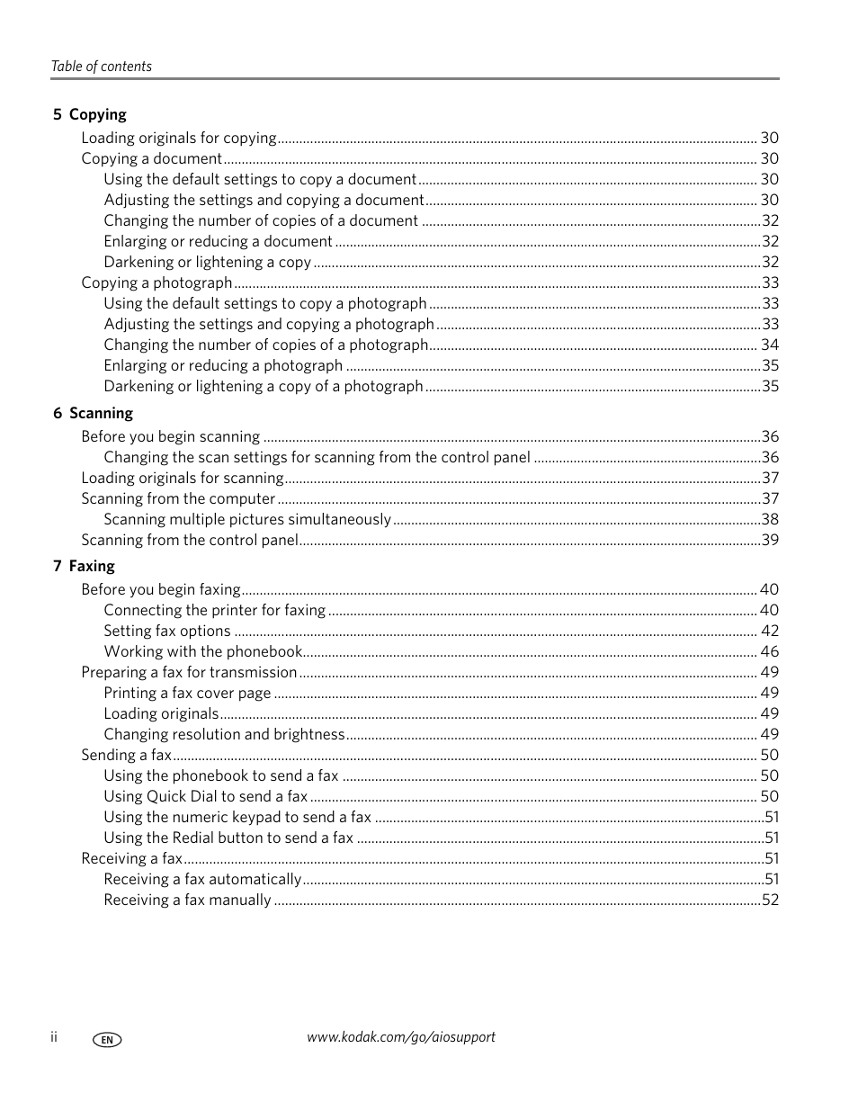 Kodak ESP Office 6150 User Manual | Page 4 / 94