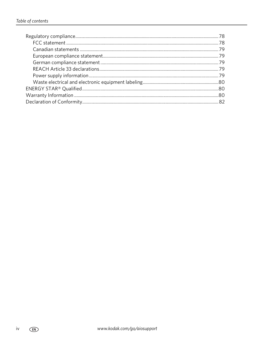 Kodak ESP Office 6150 User Manual | Page 6 / 94