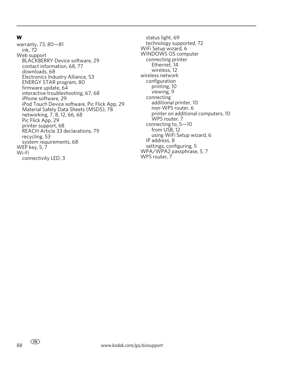 Kodak ESP Office 6150 User Manual | Page 94 / 94