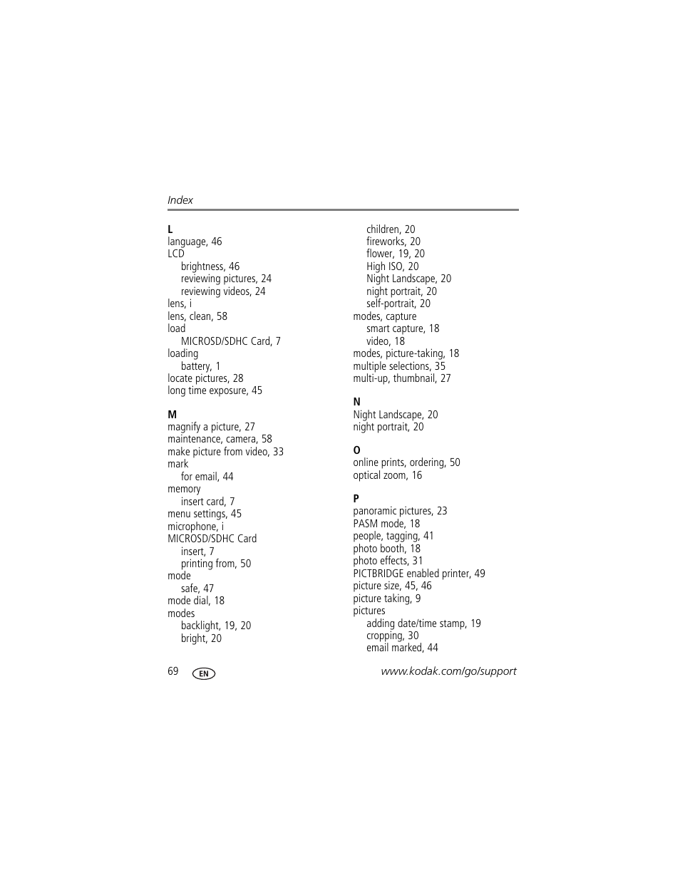 Kodak TOUCH M5370 User Manual | Page 78 / 81