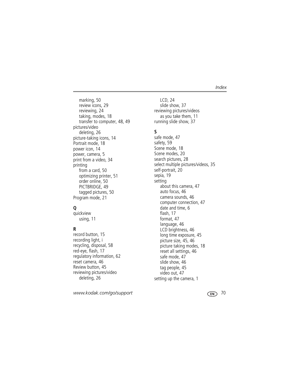 Kodak TOUCH M5370 User Manual | Page 79 / 81