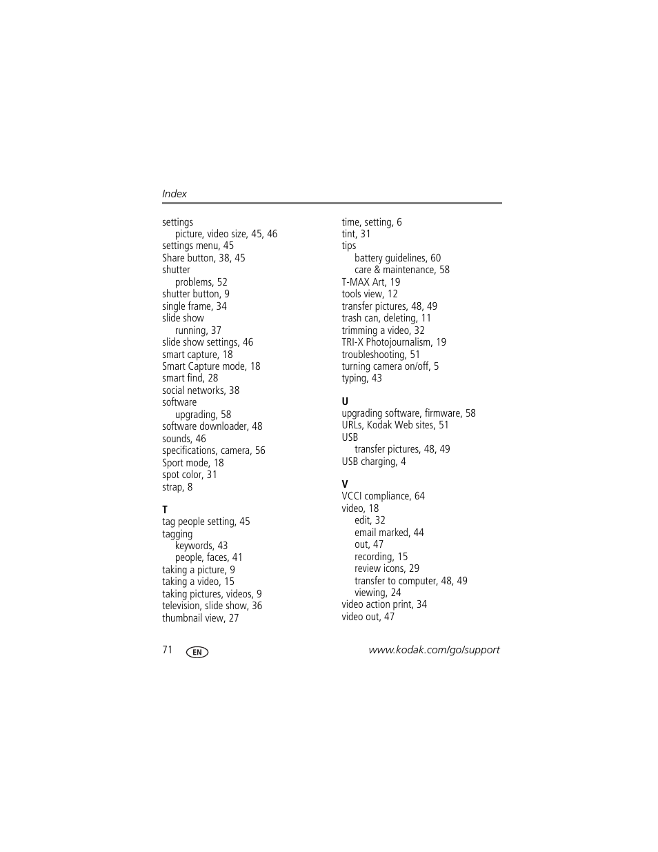 Kodak TOUCH M5370 User Manual | Page 80 / 81
