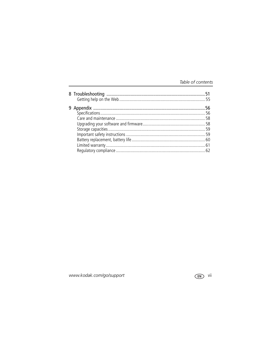 Kodak TOUCH M5370 User Manual | Page 9 / 81