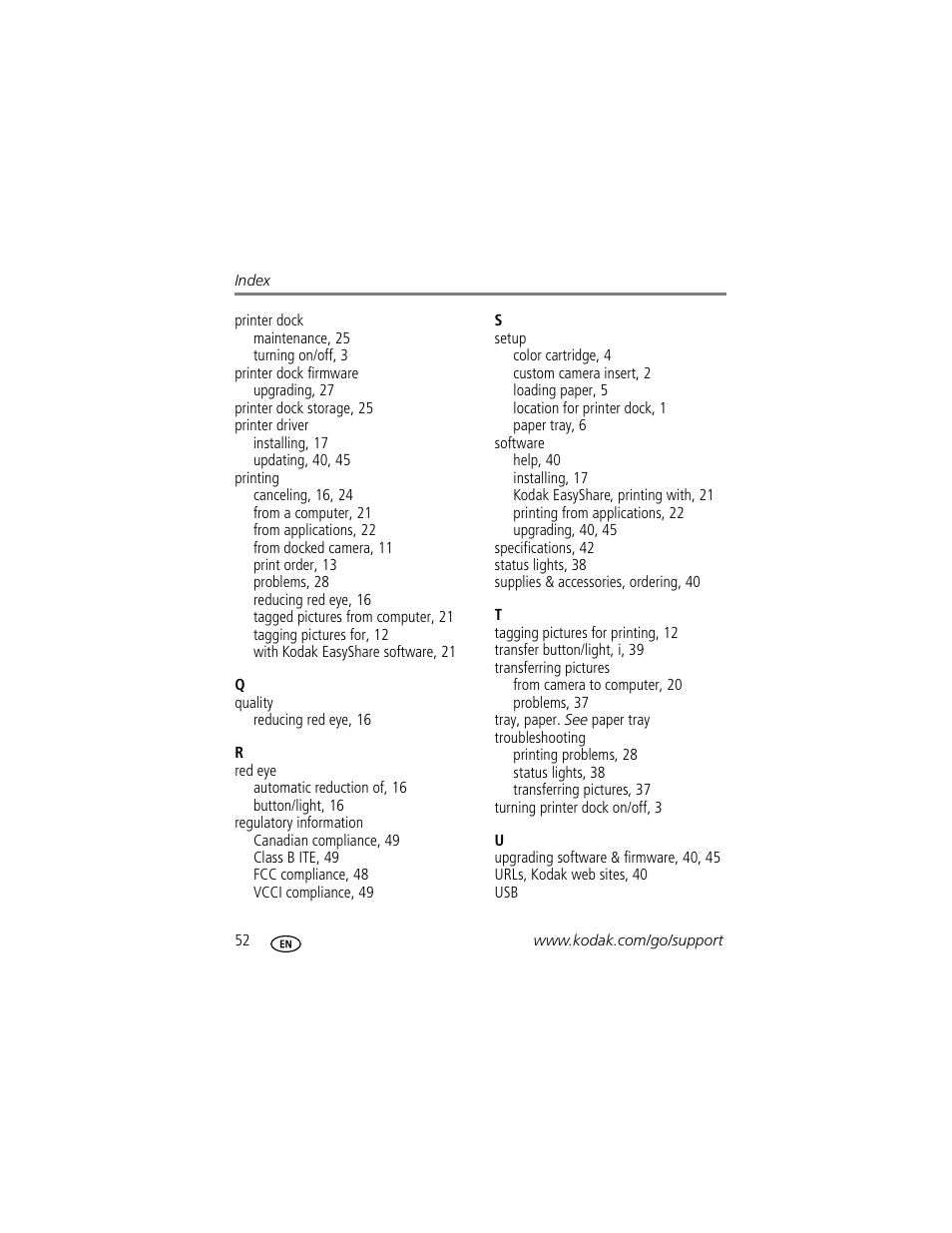 Kodak G610 User Manual | Page 58 / 59