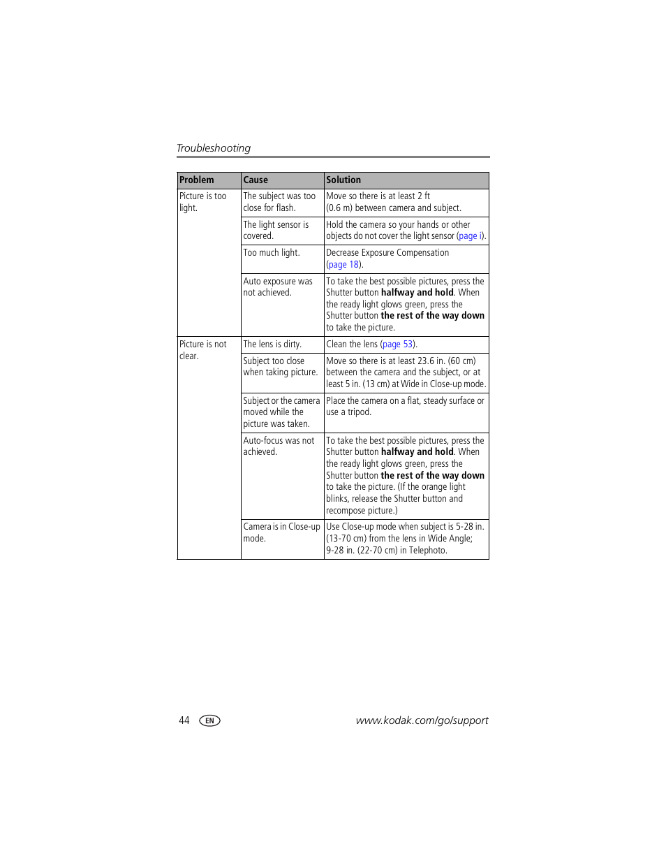 Kodak CX7530 User Manual | Page 50 / 67