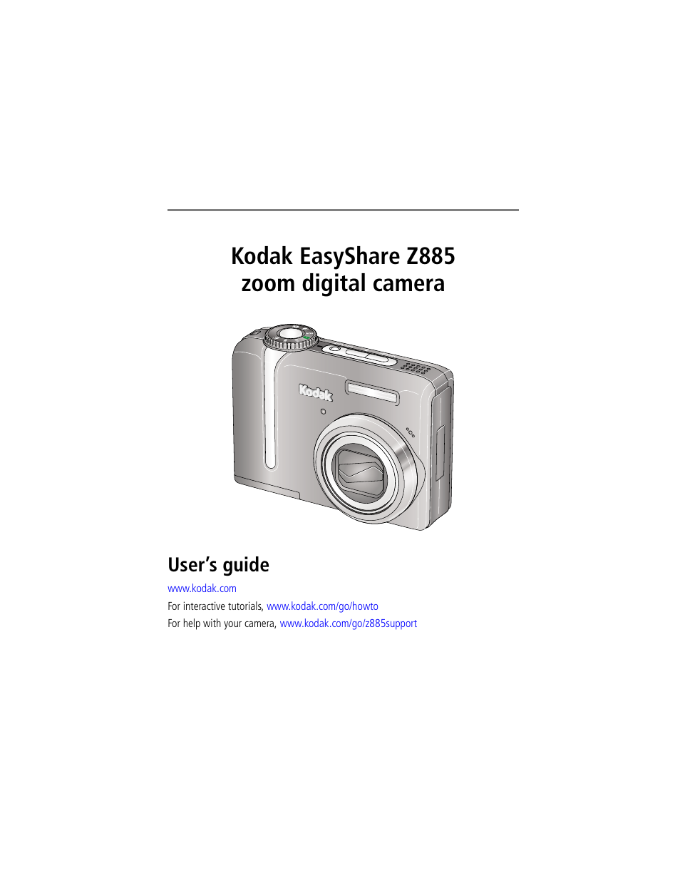 Kodak Z885 User Manual | 87 pages