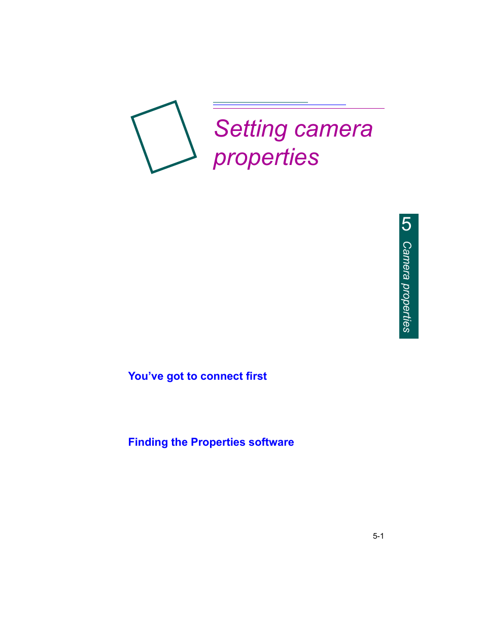 Setting camera properties | Kodak DC260 User Manual | Page 61 / 140