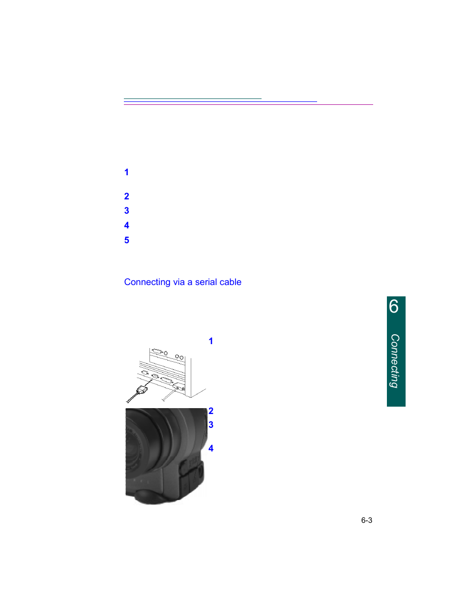 Connecting | Kodak DC260 User Manual | Page 70 / 140