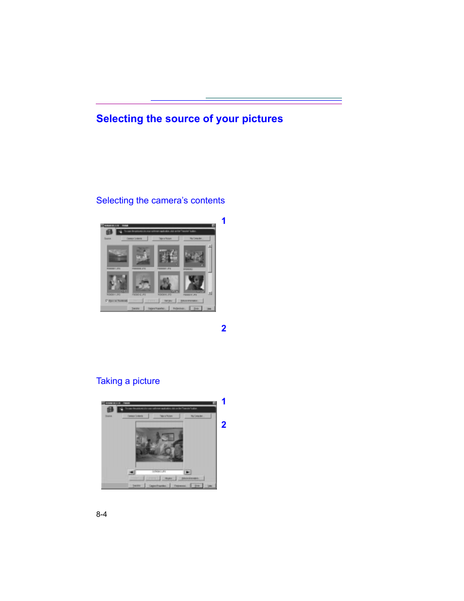 Selecting the source of your pictures | Kodak DC260 User Manual | Page 88 / 140
