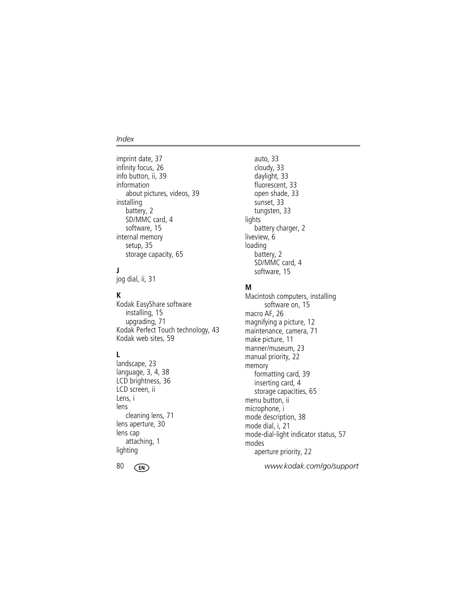 Kodak Z612 User Manual | Page 86 / 90