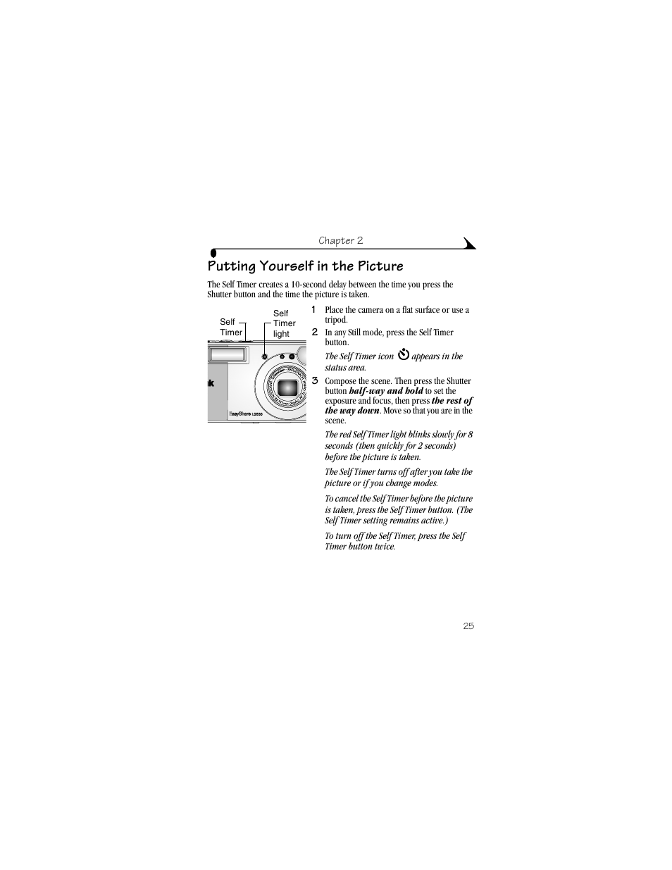 Putting yourself in the picture | Kodak LS633 User Manual | Page 37 / 124