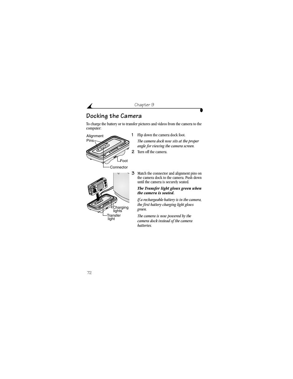 Docking the camera | Kodak LS633 User Manual | Page 84 / 124