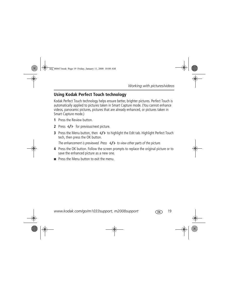 Kodak M2008 User Manual | Page 19 / 26