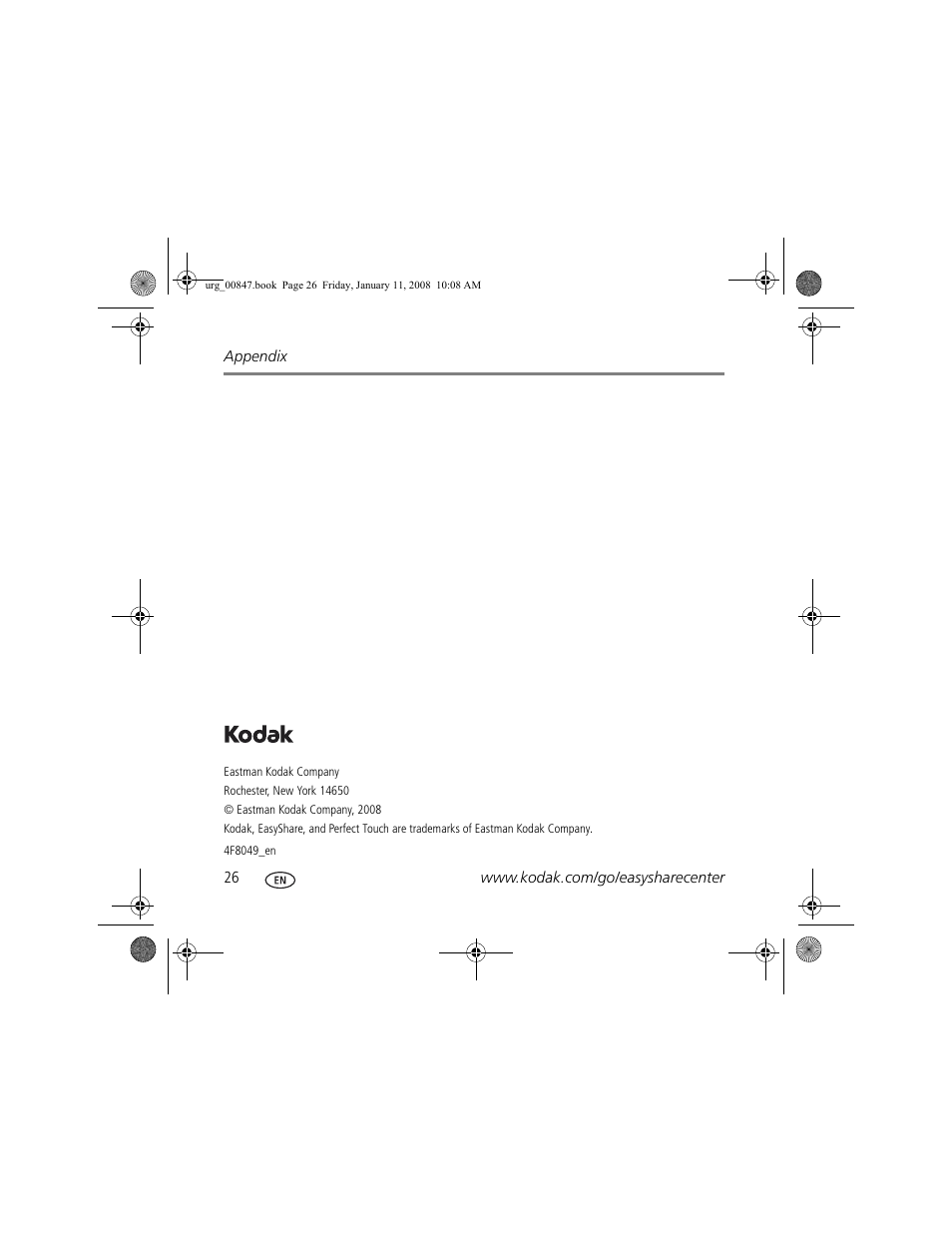 Kodak M2008 User Manual | Page 26 / 26