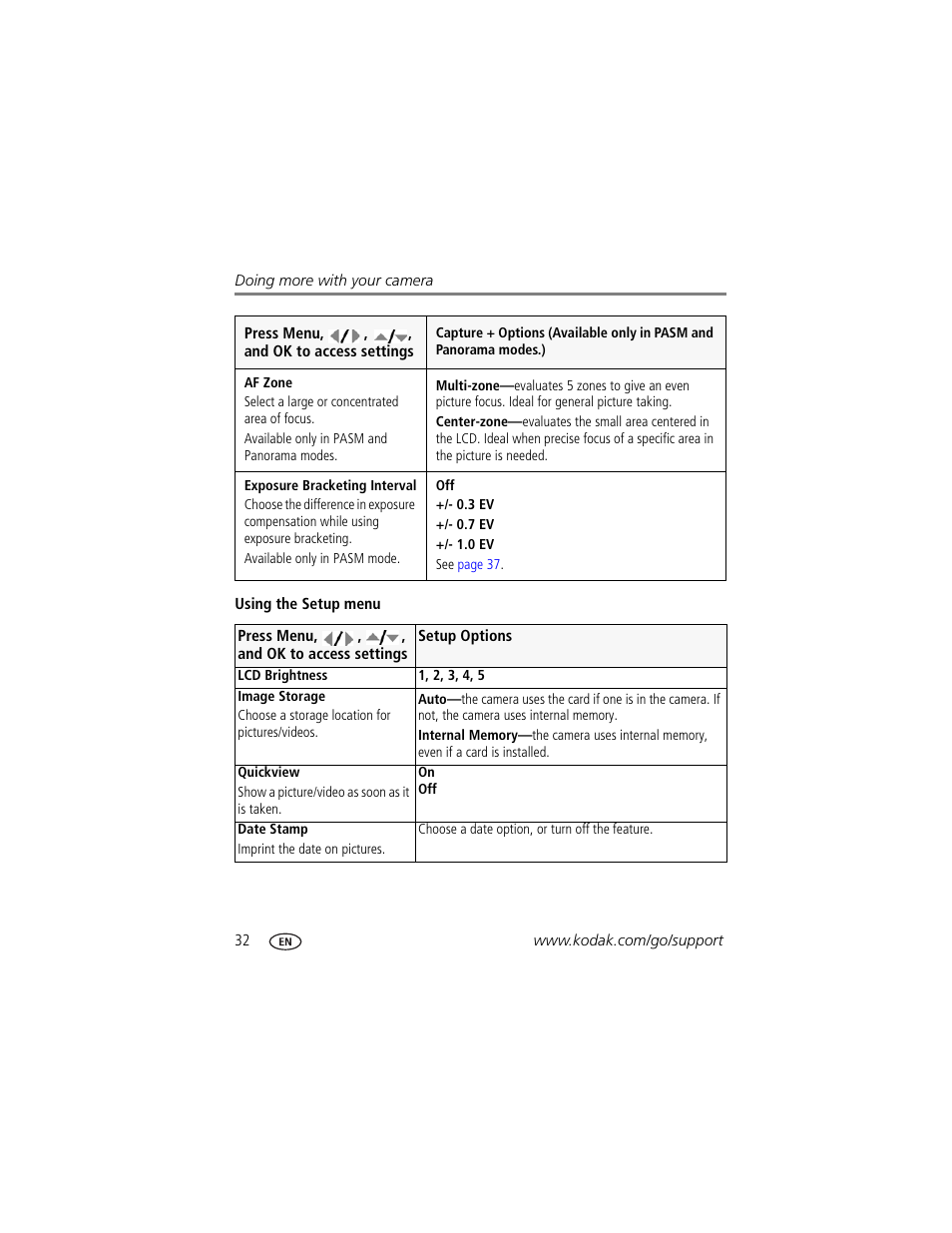 Kodak ZD8612 IS User Manual | Page 38 / 76