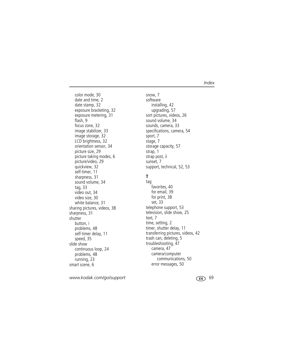Kodak ZD8612 IS User Manual | Page 75 / 76