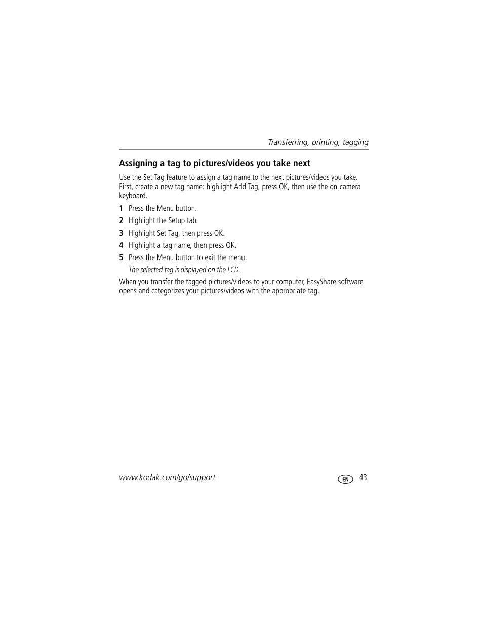 Kodak M1033 User Manual | Page 49 / 72