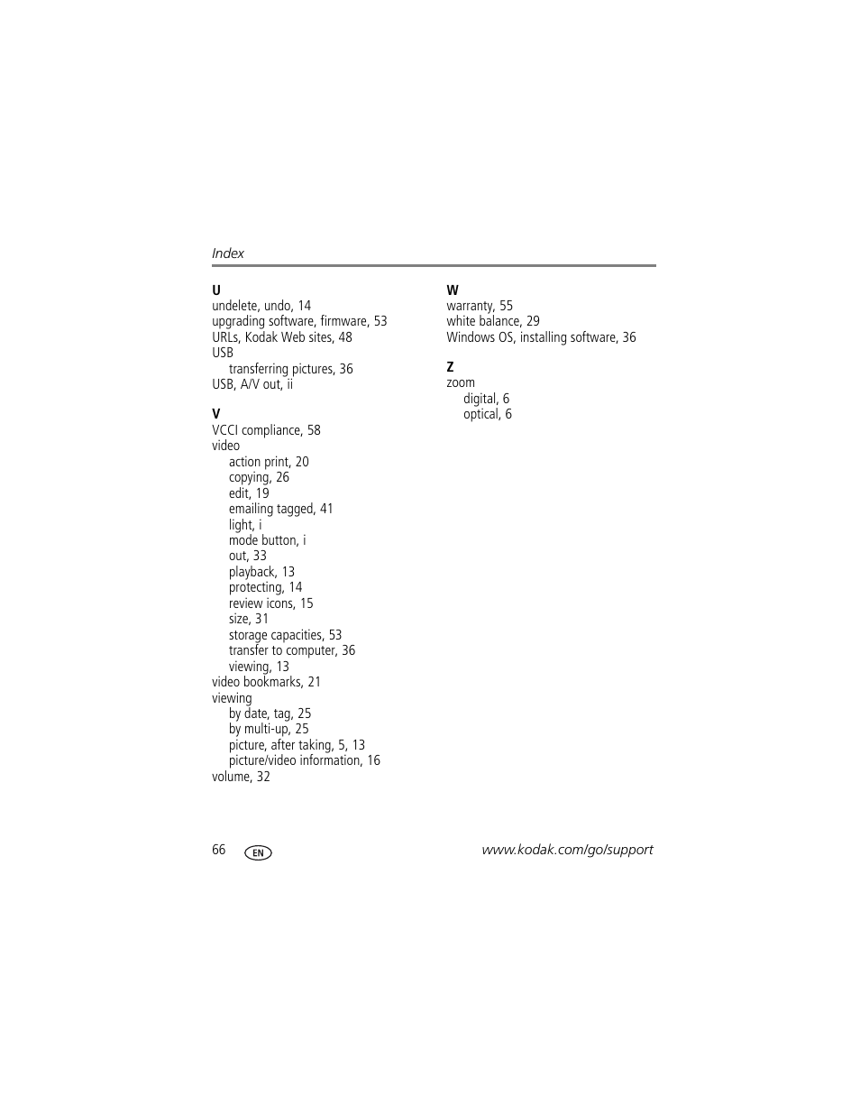 Kodak M1033 User Manual | Page 72 / 72