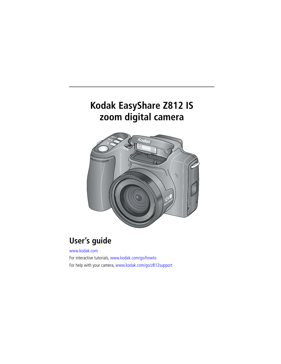 Kodak Z812 IS User Manual | 80 pages