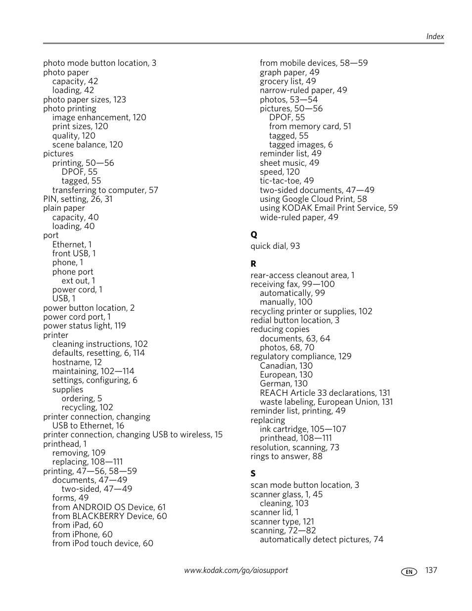 Kodak OFFICE HERO 6.1 User Manual | Page 143 / 144