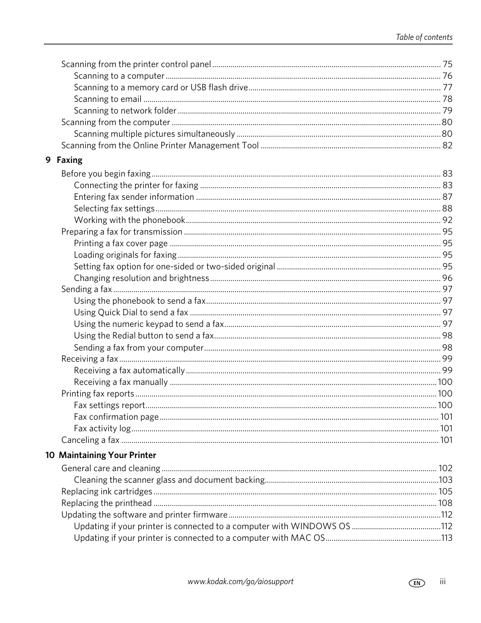 Kodak OFFICE HERO 6.1 User Manual | Page 5 / 144