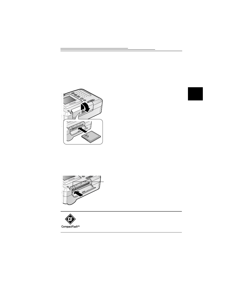 Inserting a picture card, Removing a picture card | Kodak DC3200 User Manual | Page 9 / 60