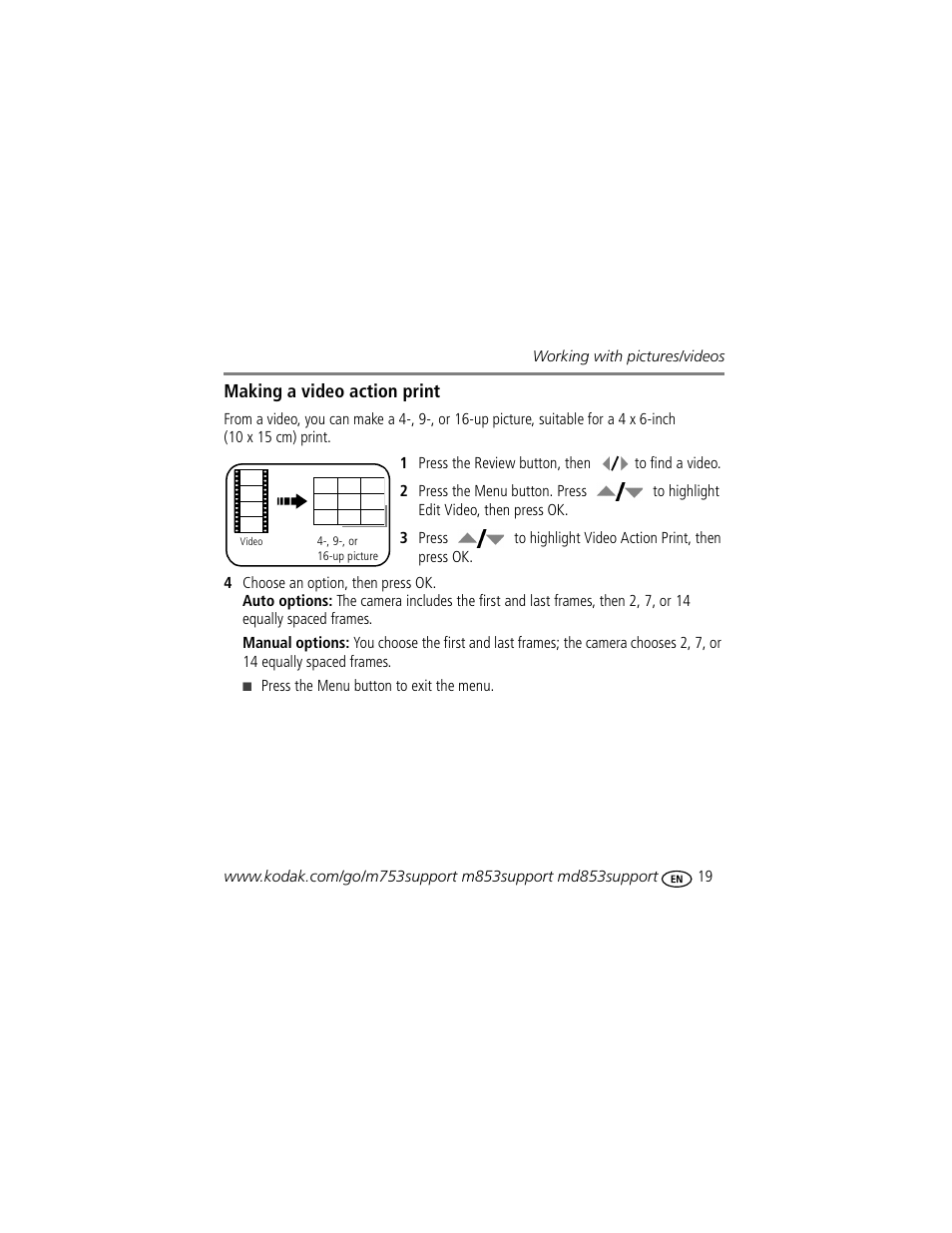 Kodak M753 User Manual | Page 19 / 27