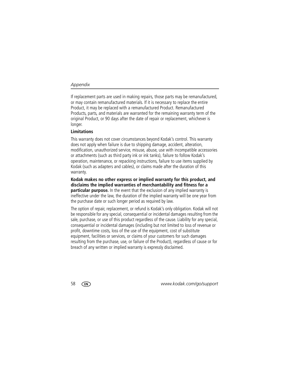 Kodak MD853 User Manual | Page 64 / 73