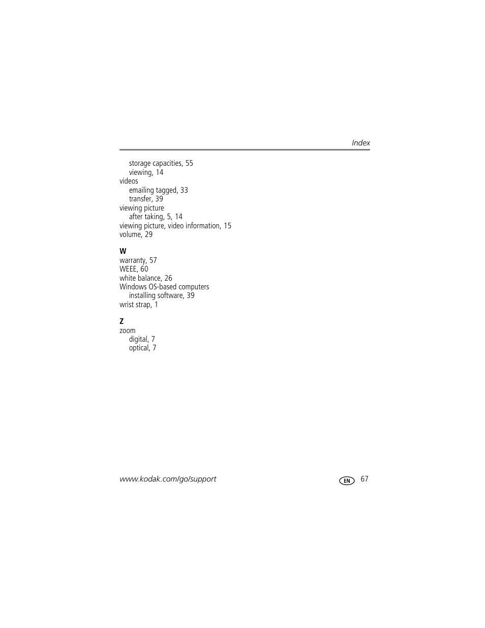 Kodak MD853 User Manual | Page 73 / 73