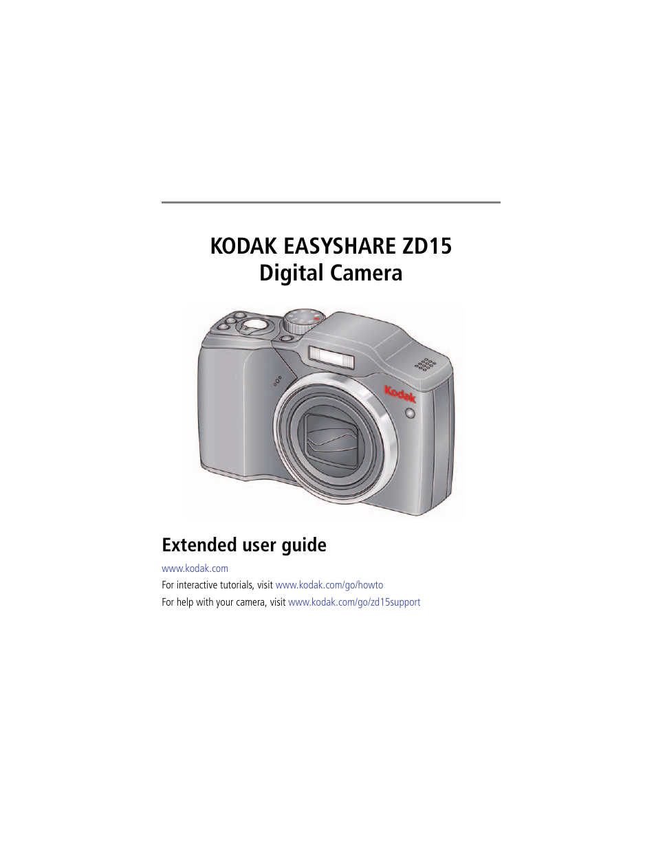 Kodak ZD15 User Manual | 74 pages