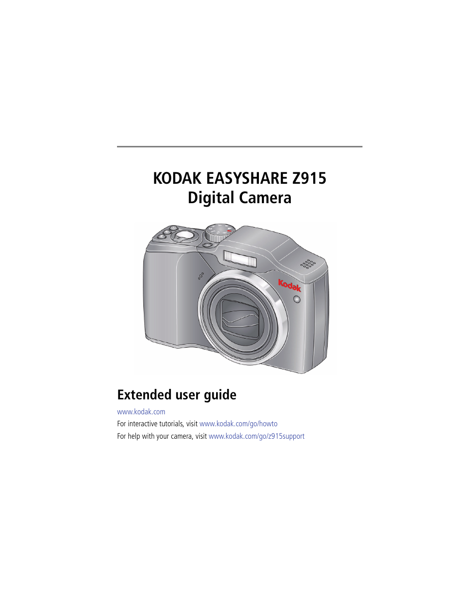 Kodak Z915 User Manual | 74 pages