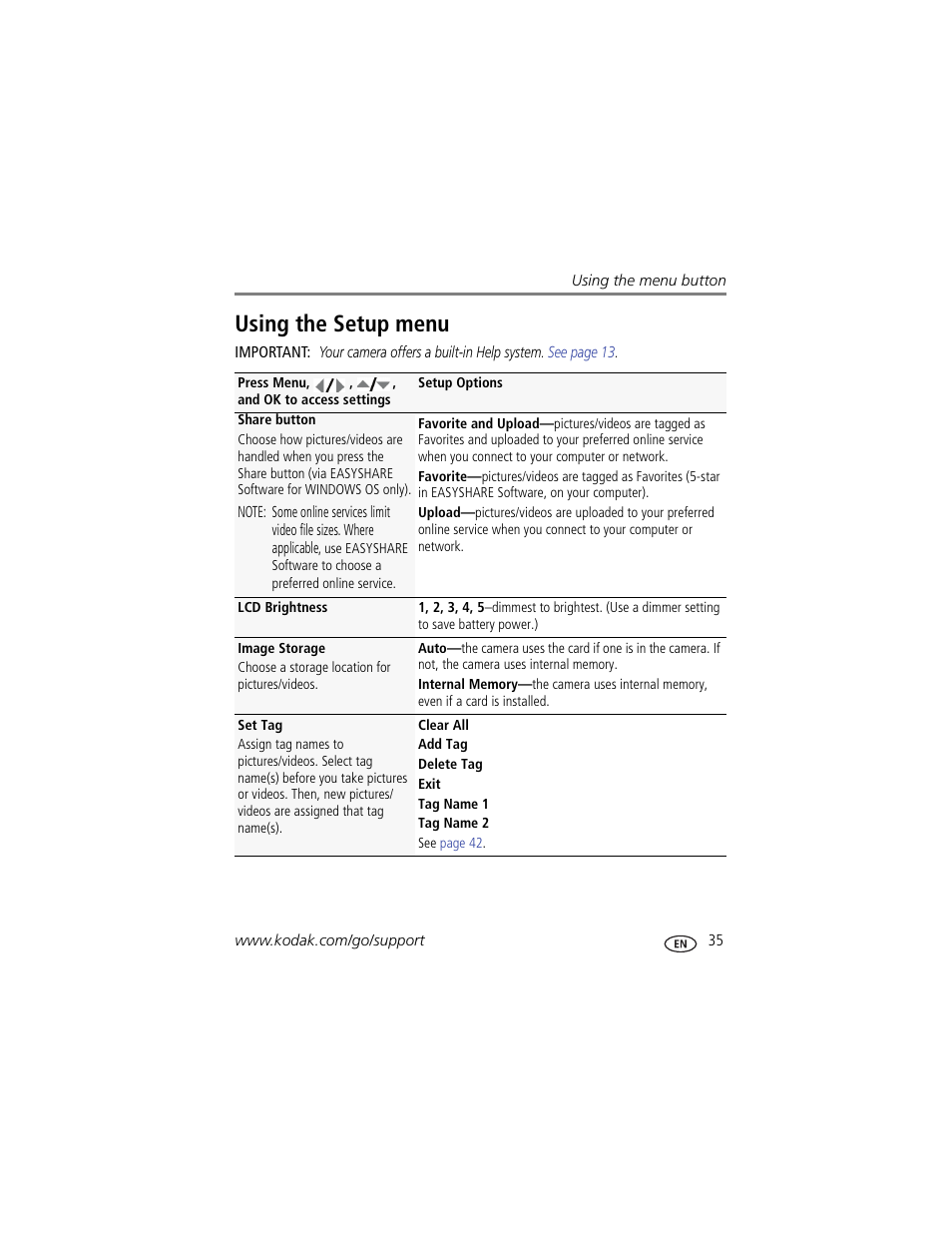 Using the setup menu, Digital zoom is not | Kodak Z915 User Manual | Page 41 / 74