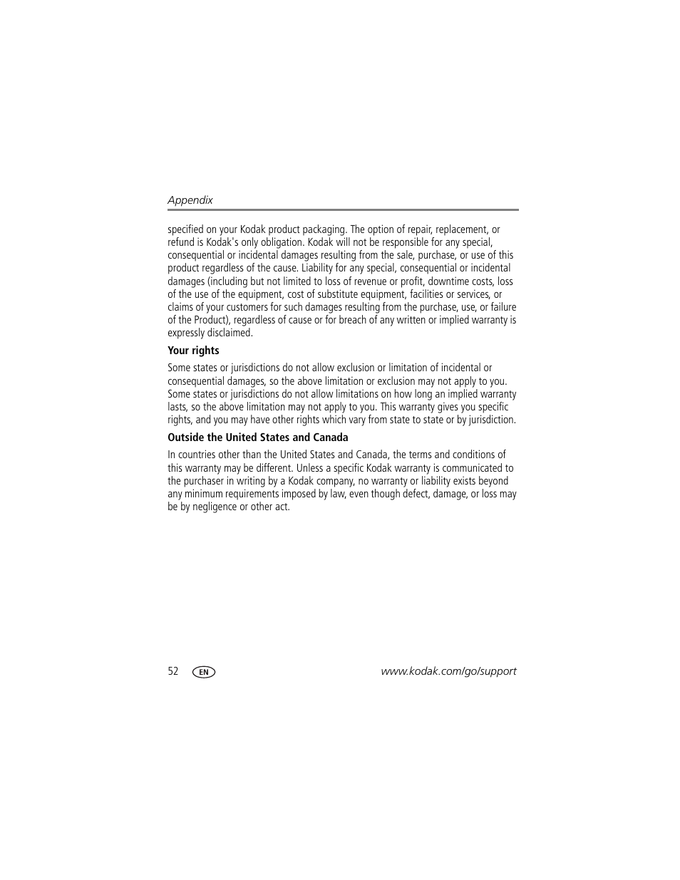 Kodak M381 User Manual | Page 58 / 66