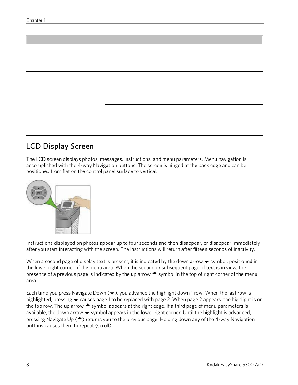 Lcd display screen | Kodak 5300 User Manual | Page 12 / 106