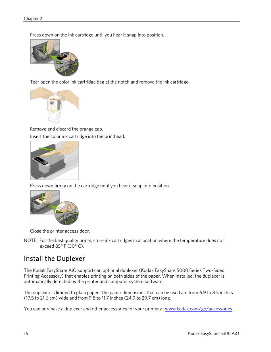 Install the duplexer | Kodak 5300 User Manual | Page 20 / 106