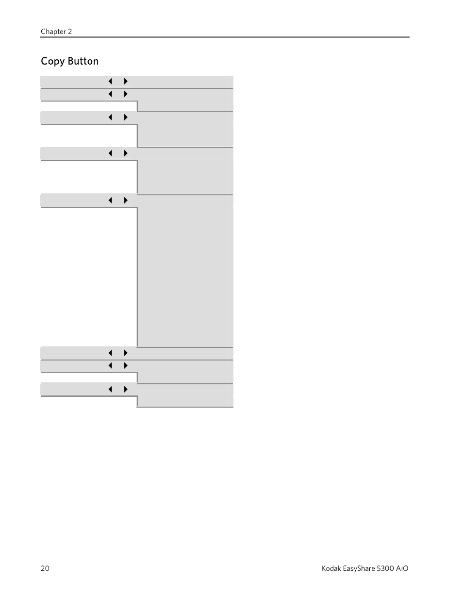 Copy button | Kodak 5300 User Manual | Page 24 / 106