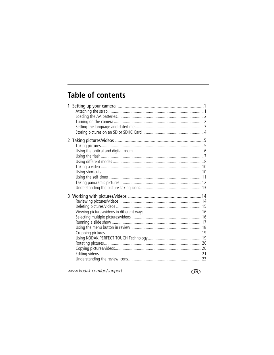 Kodak CD82 User Manual | Page 5 / 64