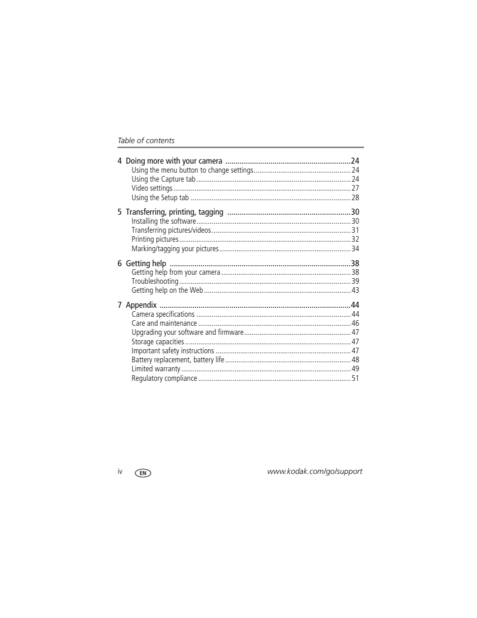 Kodak CD82 User Manual | Page 6 / 64