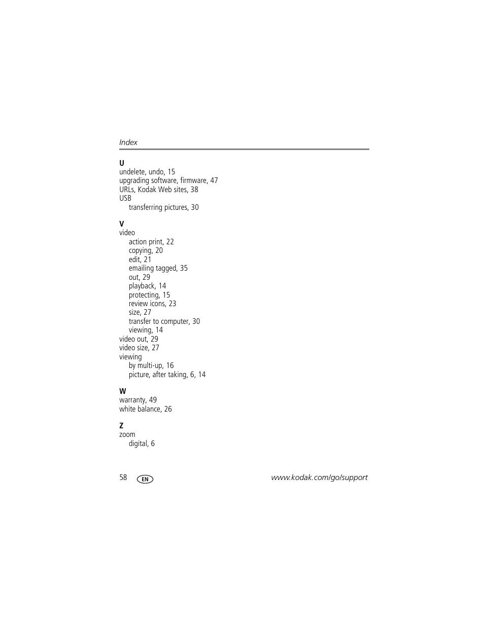 Kodak CD82 User Manual | Page 64 / 64
