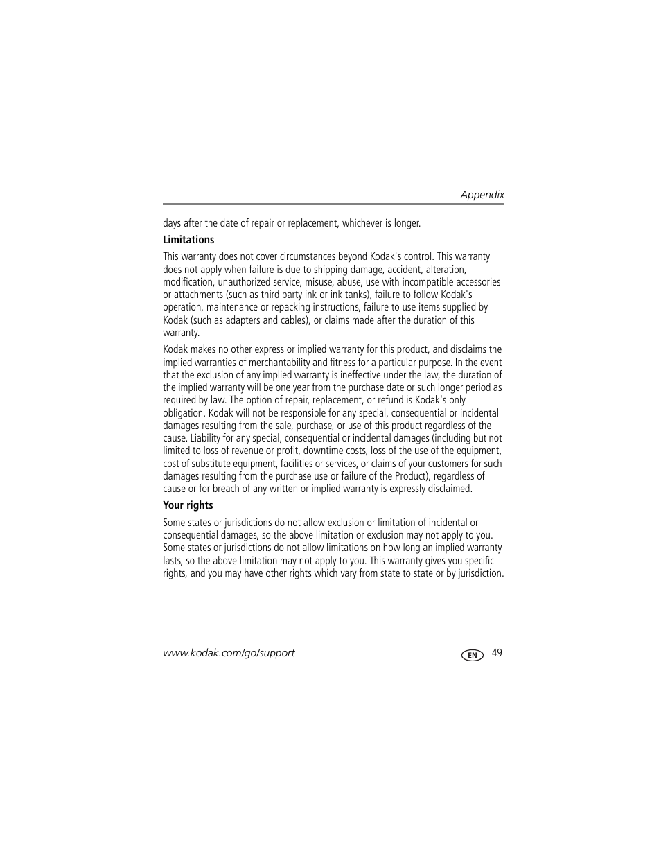 Kodak CD80 User Manual | Page 55 / 63