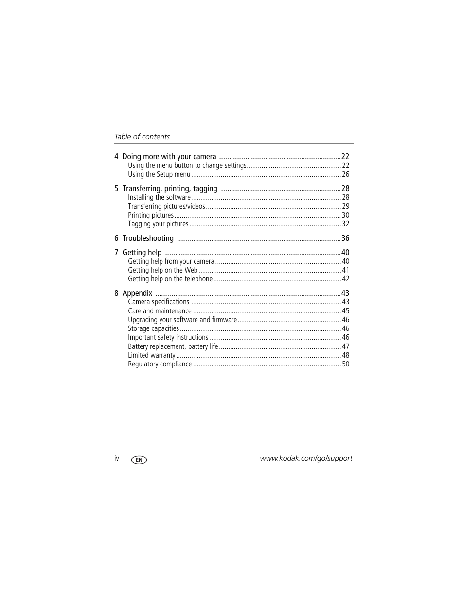 Kodak CD80 User Manual | Page 6 / 63