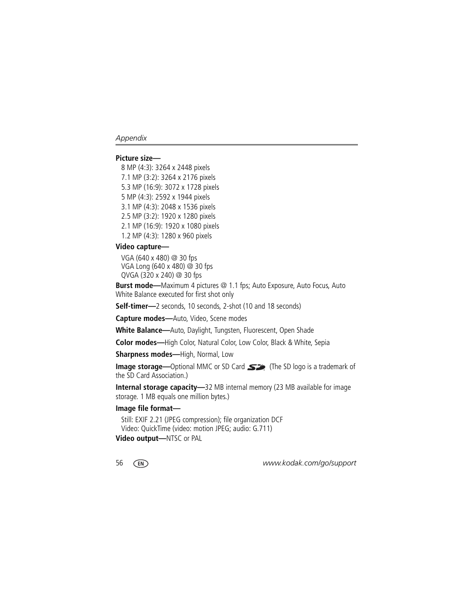 Kodak M873 User Manual | Page 62 / 76