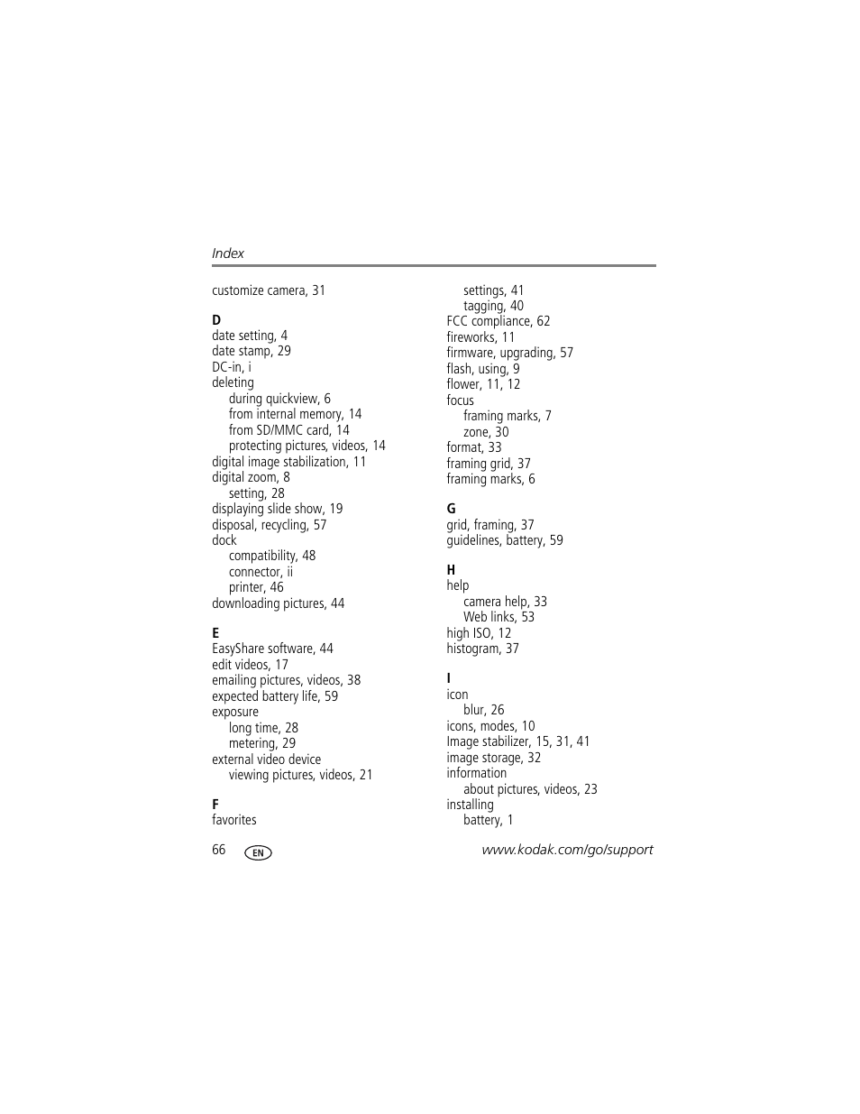 Kodak M873 User Manual | Page 72 / 76