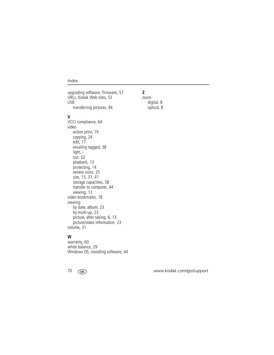 Kodak M873 User Manual | Page 76 / 76