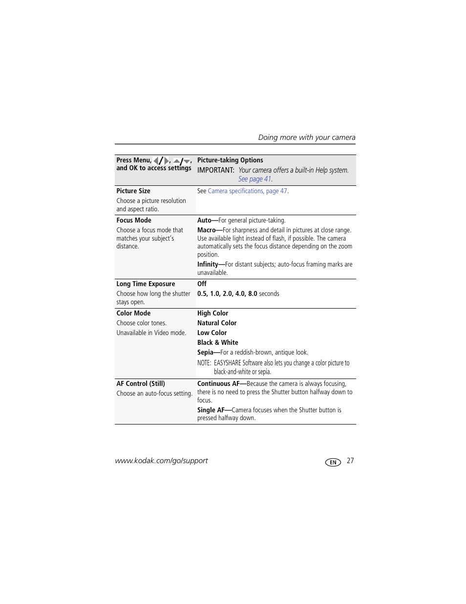 Kodak MD41 User Manual | Page 33 / 67