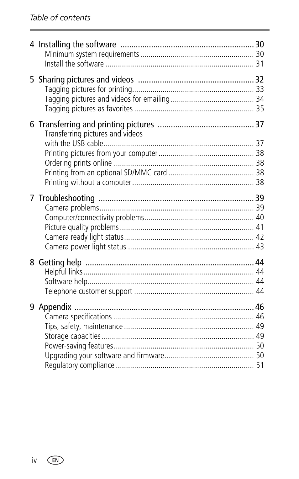Kodak LS753 User Manual | Page 6 / 64