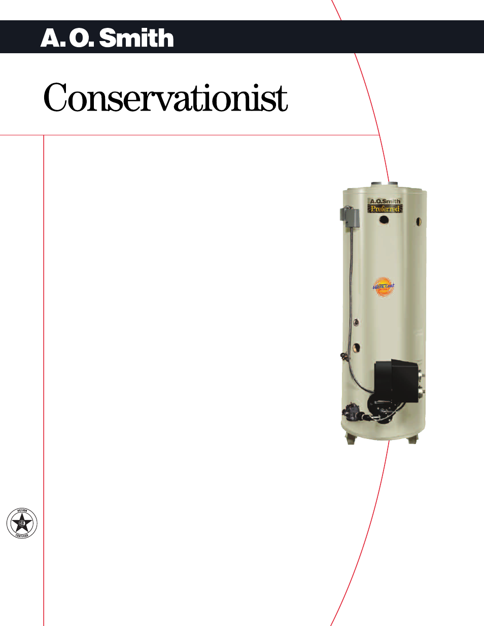 A.O. Smith ACGSS00305 User Manual | 2 pages