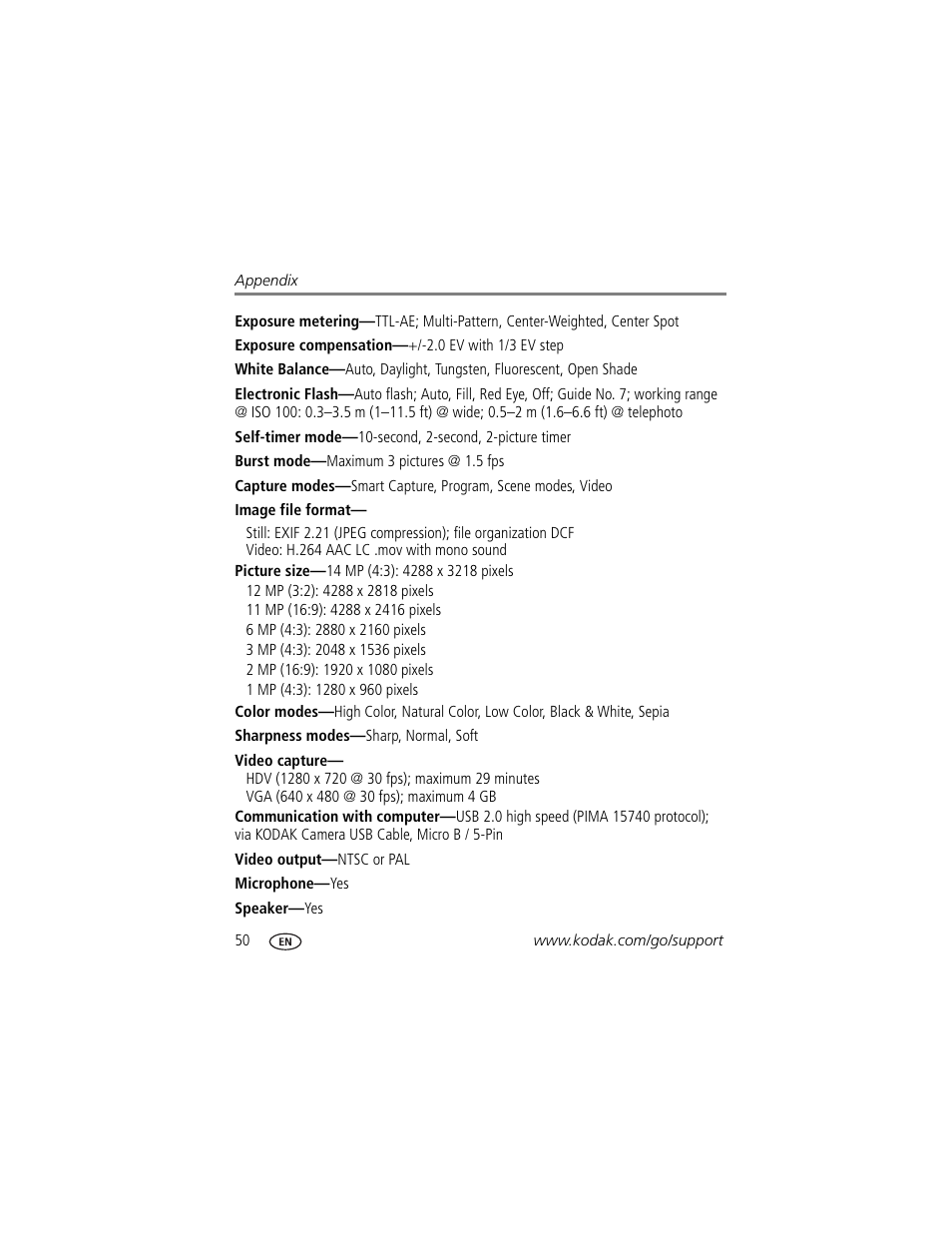 Kodak M575 User Manual | Page 56 / 69